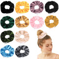 UNIQ scrunchie Velvet Hair Tie Scrunchies for Girls & Women, THE ORIGINAL HIDDEN POCKET SCRUNCHIE with Zipper Pocket Storage, Ac